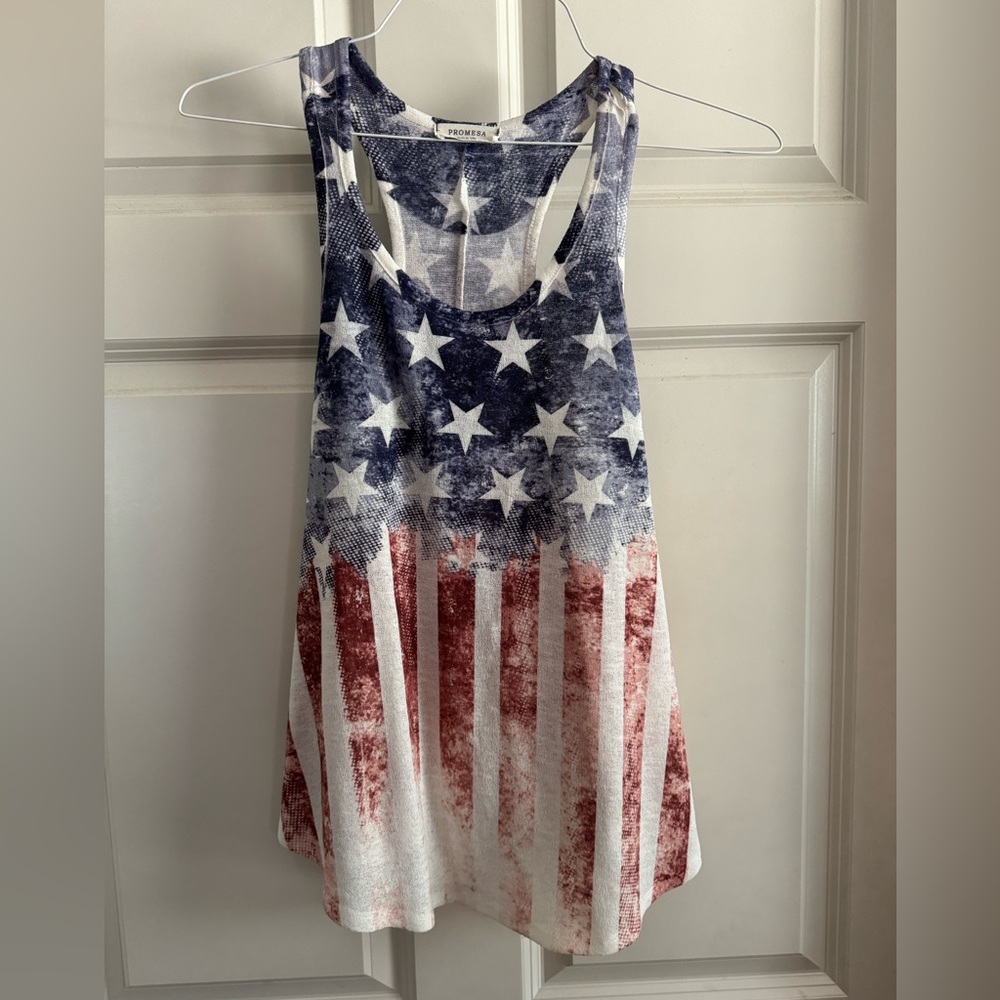 Patriotic Razorback Tank Top